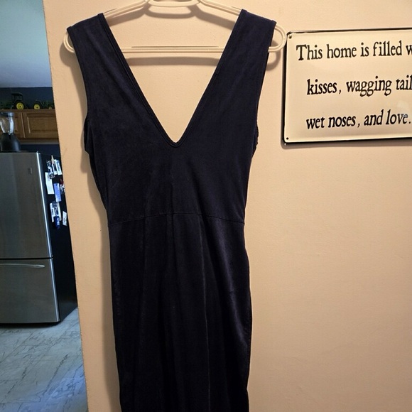 Navy Wrap Dress Maxi Formal Wedding - Picture 2 of 3